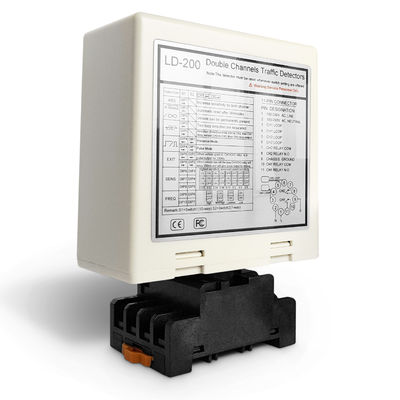 Белый двойной канал детектор петли 10MS - 90MS индуктивный детектор петли