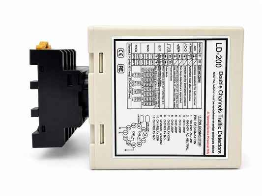 Dual Channel Loop Detector for Parking Barrier Gates with 8-Level Sensitivity Adjustment